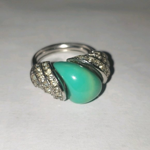 VTG CROWN TRIFARI Silver Ring - Picture 1 of 4